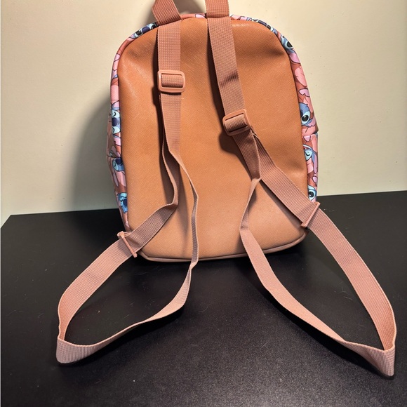 Pink Stitch Patterned Backpack - Picture 2 of 5
